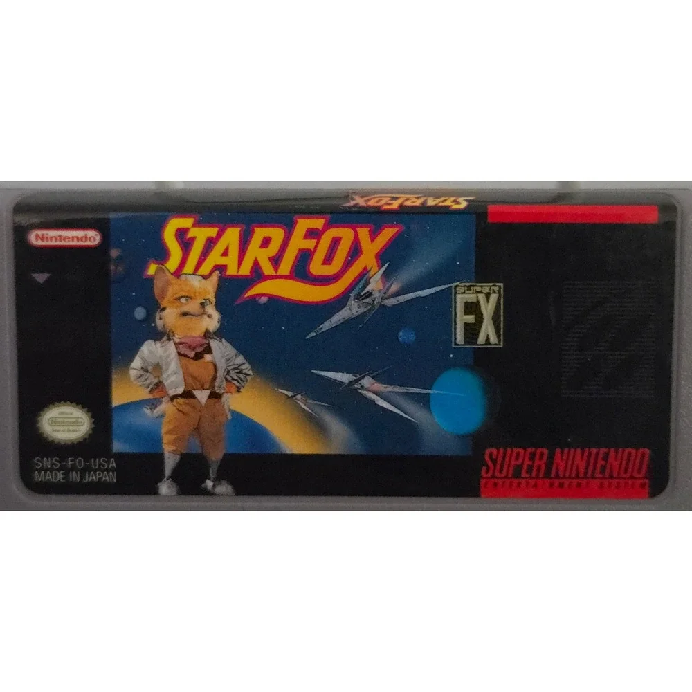 Nintendo SNS-006 Star Fox SNES Game with Manual,‎ NTSC-U Super FX Chip